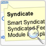 Syndicate :: Display a pictorial list of all the feed types that are available on your website web site.